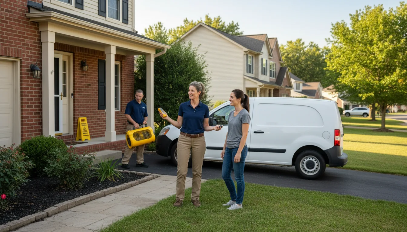 Water restoration image for Dehumidification And Cleanup Services in Macedon, NY